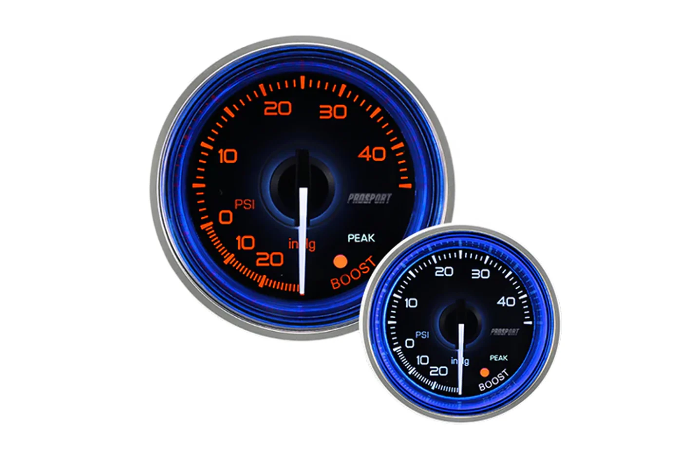 Prosport Crystal 52mm Boost Gauge 30-0-30