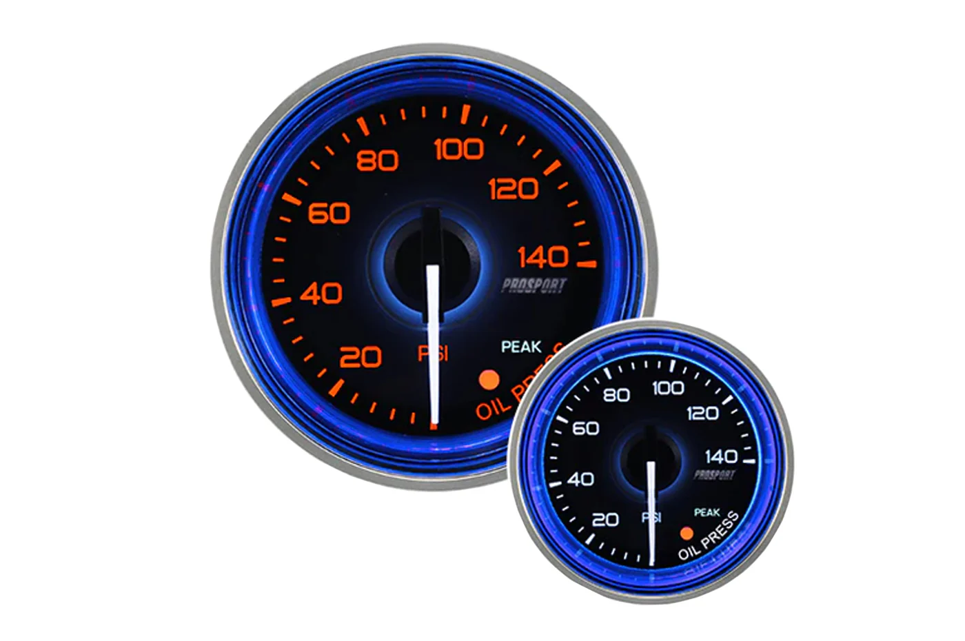 Prosport Crystal 52mm Oil Pressure Gauge 0-140