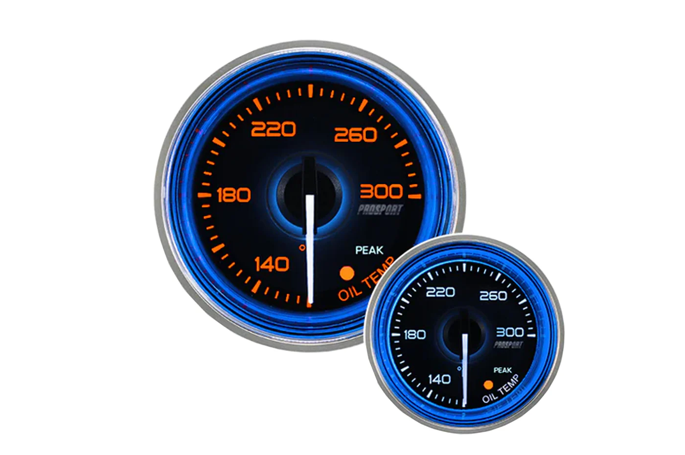 Prosport Crystal 52mm Oil Temp Gauge 100-300F