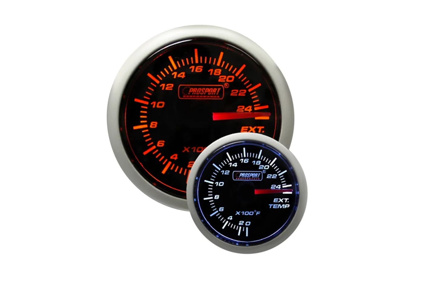 Prosport Performance Series 52mm Gauges (Amber/White) - Image 4