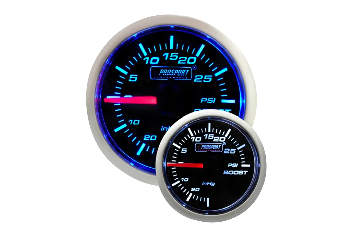 Prosport Gauges Performance Series 52mm Blue/White - Image 3