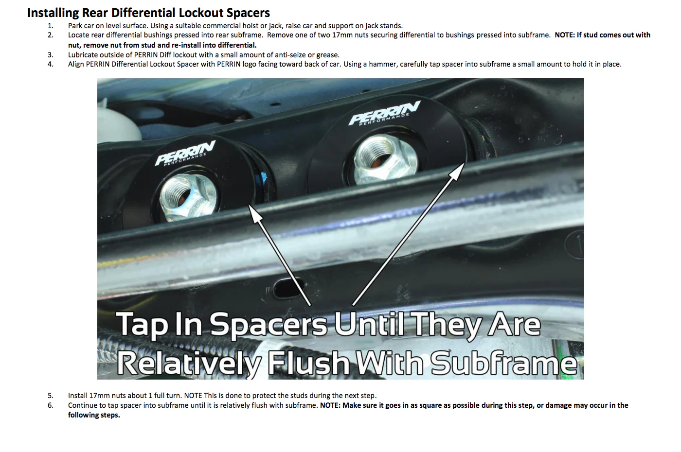 Perrin Diff Lockdown for 2008-2014 WRX/STi (PSP-SUS-535) - Image 2
