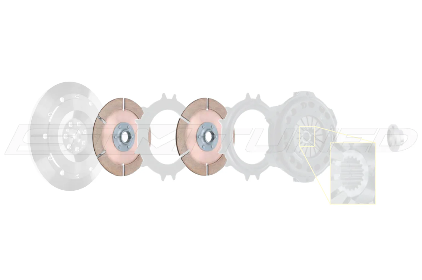 PTT 7.25 Replacement Discs for AWD DSM PTT Clutch - Image 2