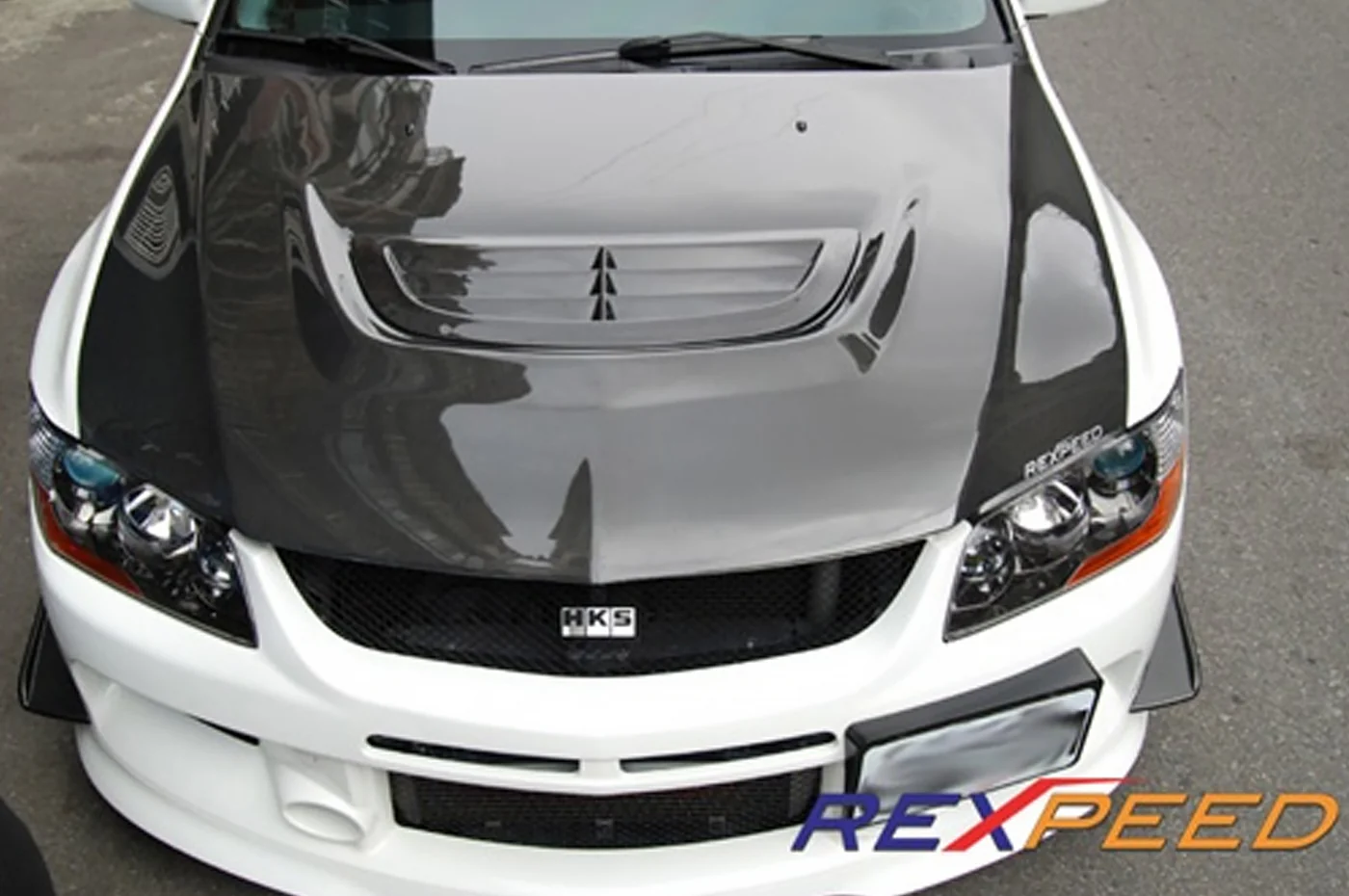 Rexpeed Carbon Fiber Hood Vent for Evo 8/9 (R53) - Image 6