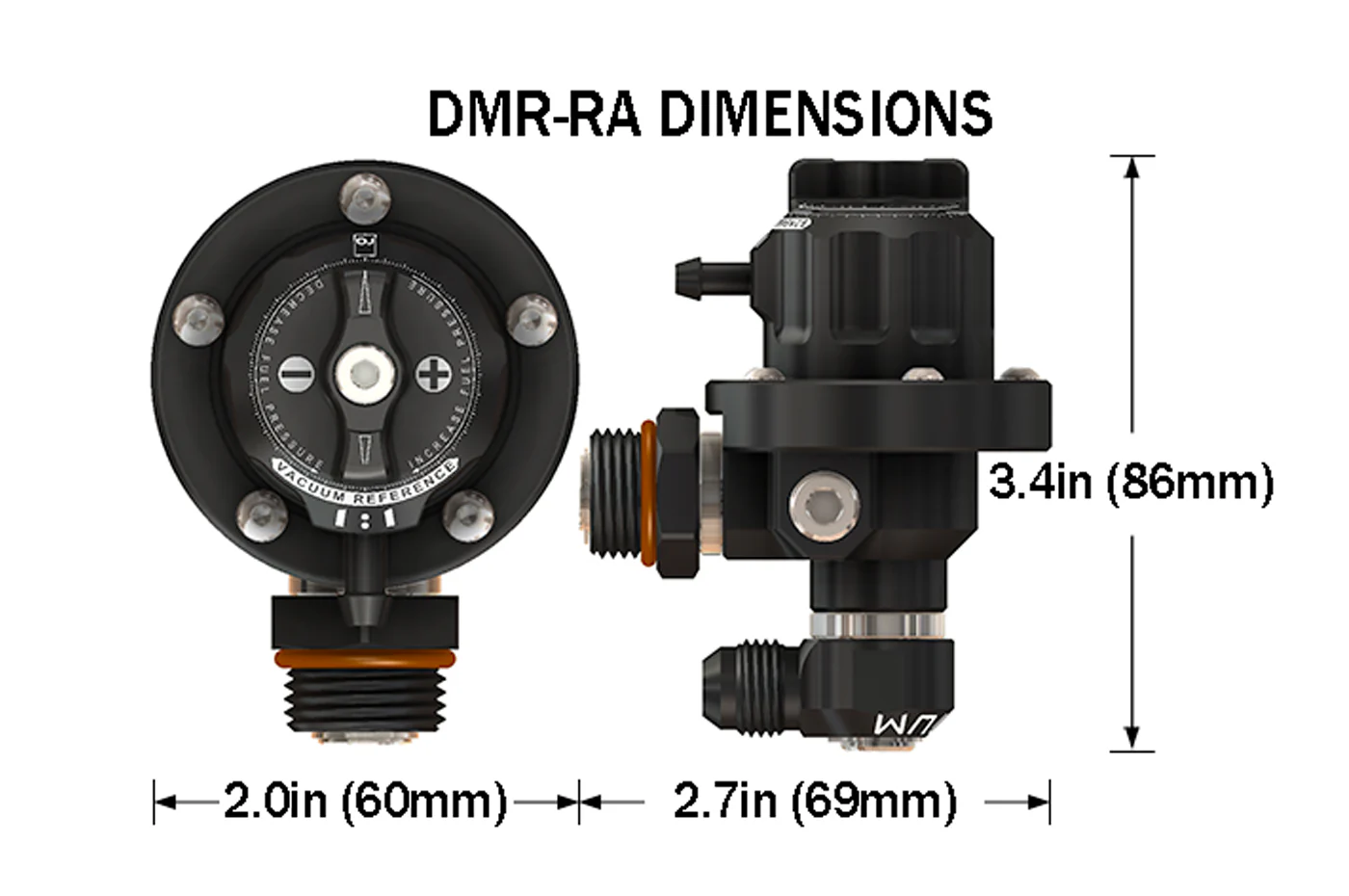 Radium DMR Direct Mount Fuel Pressure Regulator -8AN (20-1623-00) - Image 3