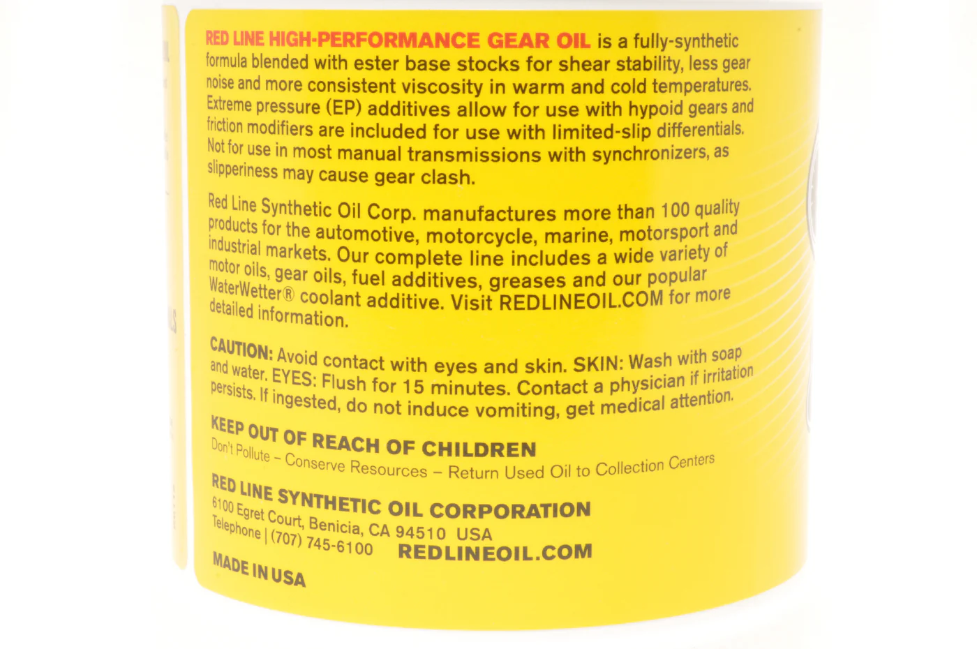 Red Line 80W140 GL-5 Gear Oil (58104-1) - Image 3