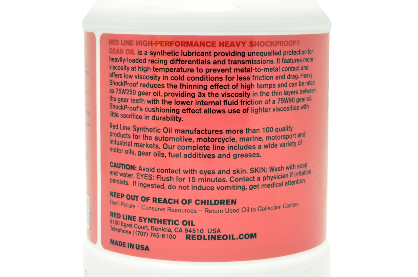 Red Line Heavy ShockProof Gear Oil (58204-1) - Image 3