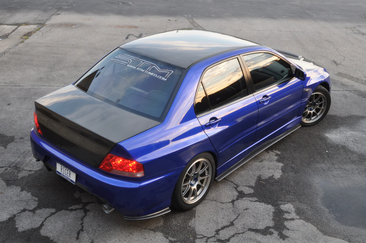 Rexpeed Carbon Fiber Side Skirt Extensions for Evo 7/8/9 (R67) - Image 3
