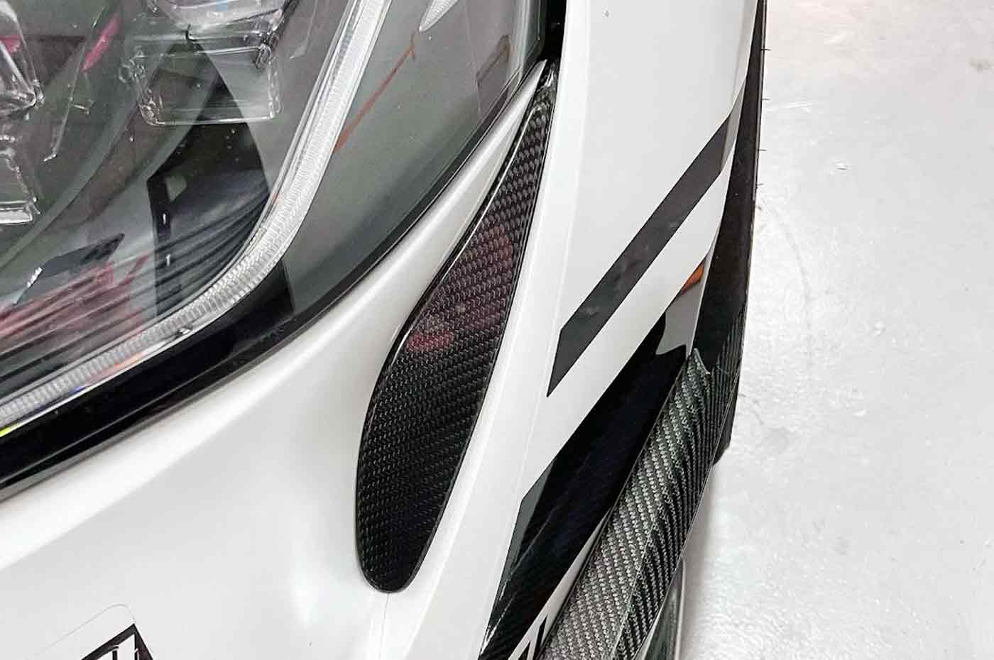 Rexpeed Dry Carbon Front Side Water Drop Garnish Covers for MKV Supra GR (TS129) - Image 3
