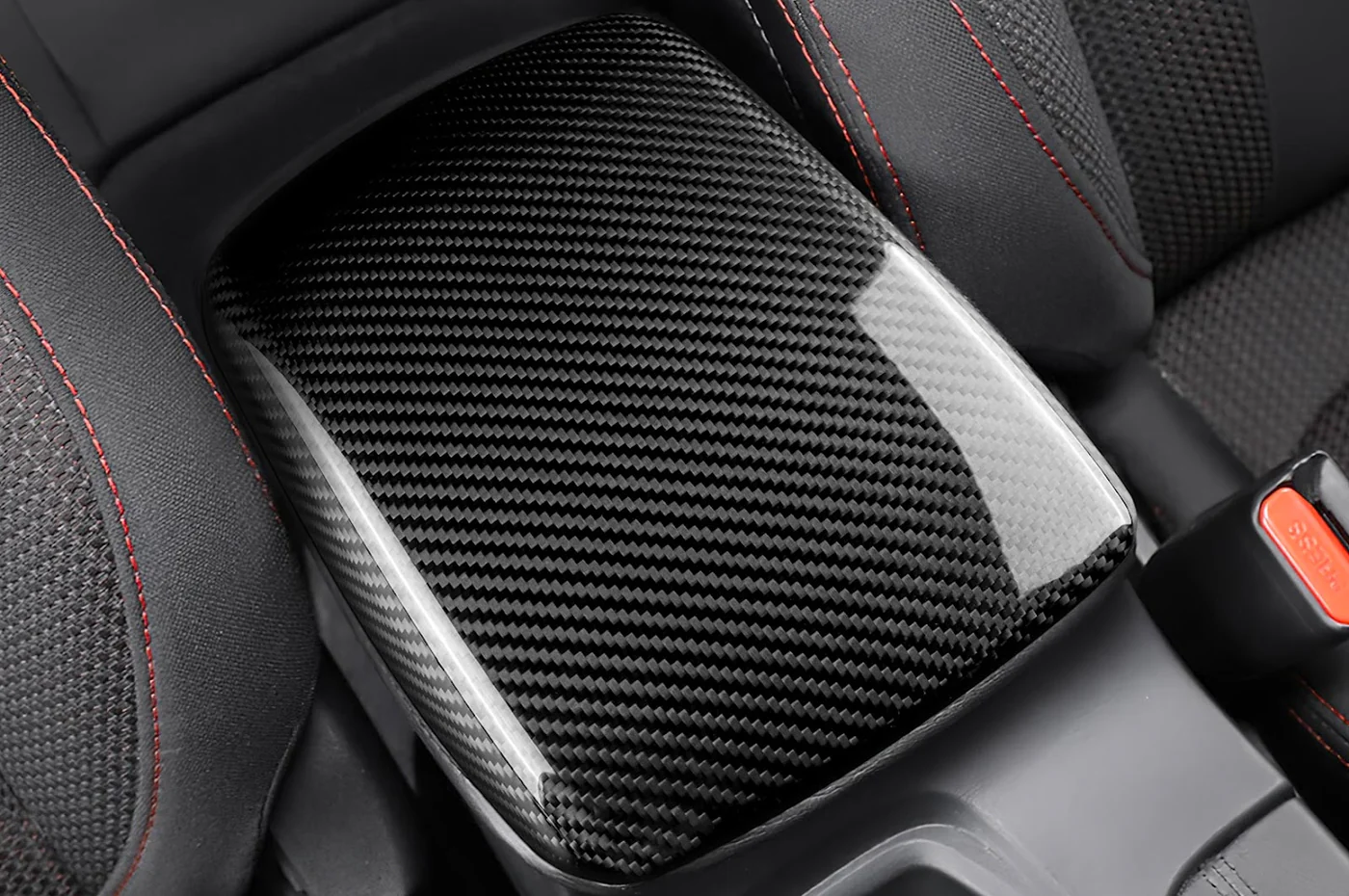Rexpeed OEM Style Dry Carbon Armrest Cover for 2022+ Subaru WRX (G162) - Image 4