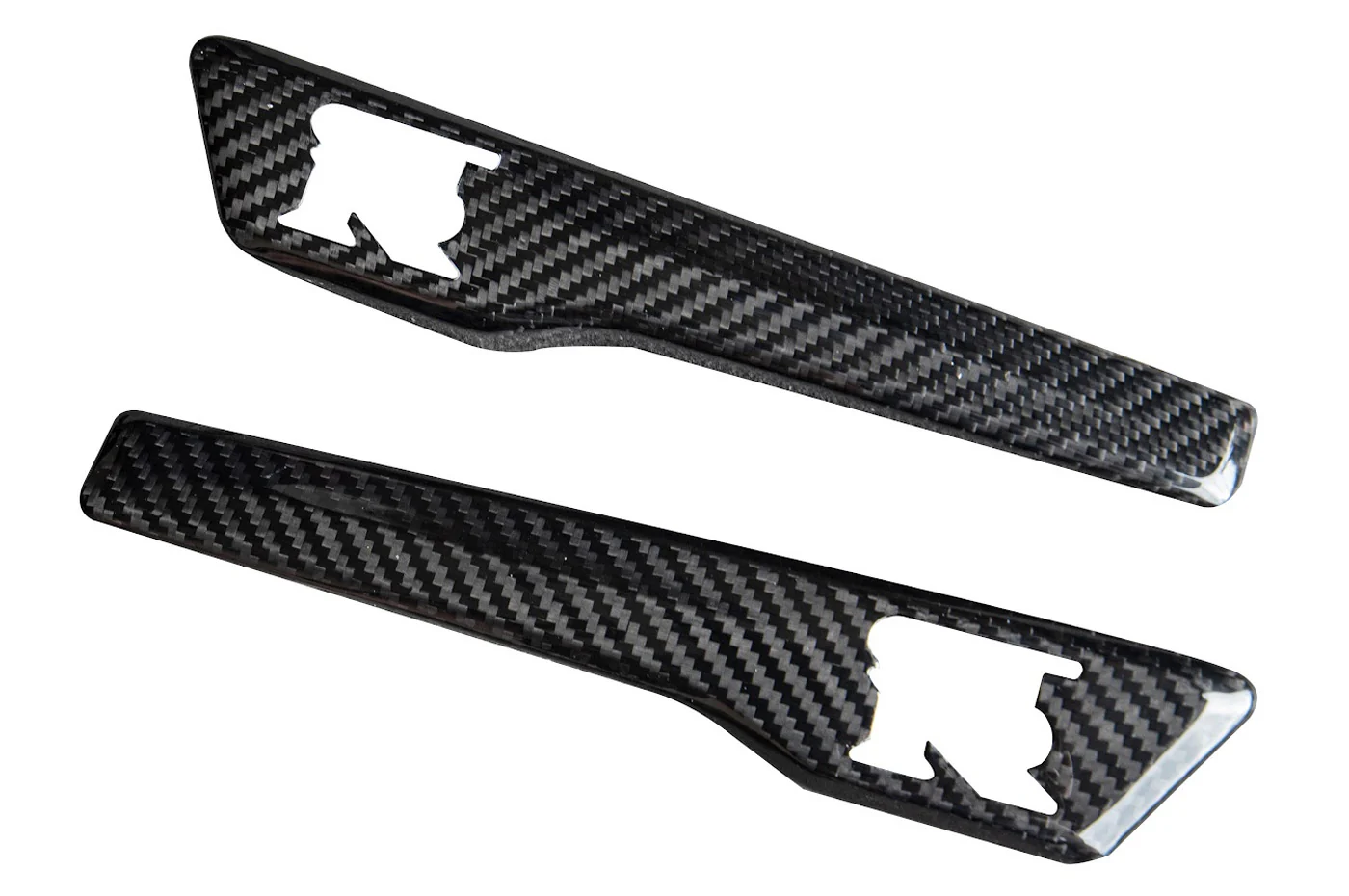 Rexpeed 2015+ R35 GTR Carbon Fiber Fender Emblem Covers (N46/N47)