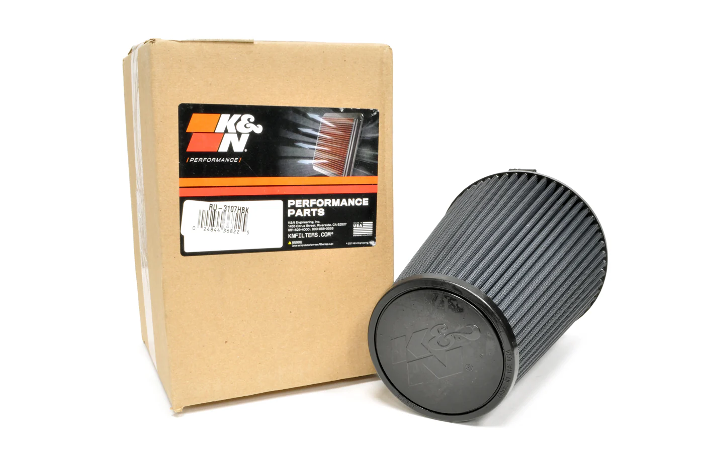 K&N Universal Air Filter 5in ID x 8.75 Tall (RU-3107HBK) - Image 4
