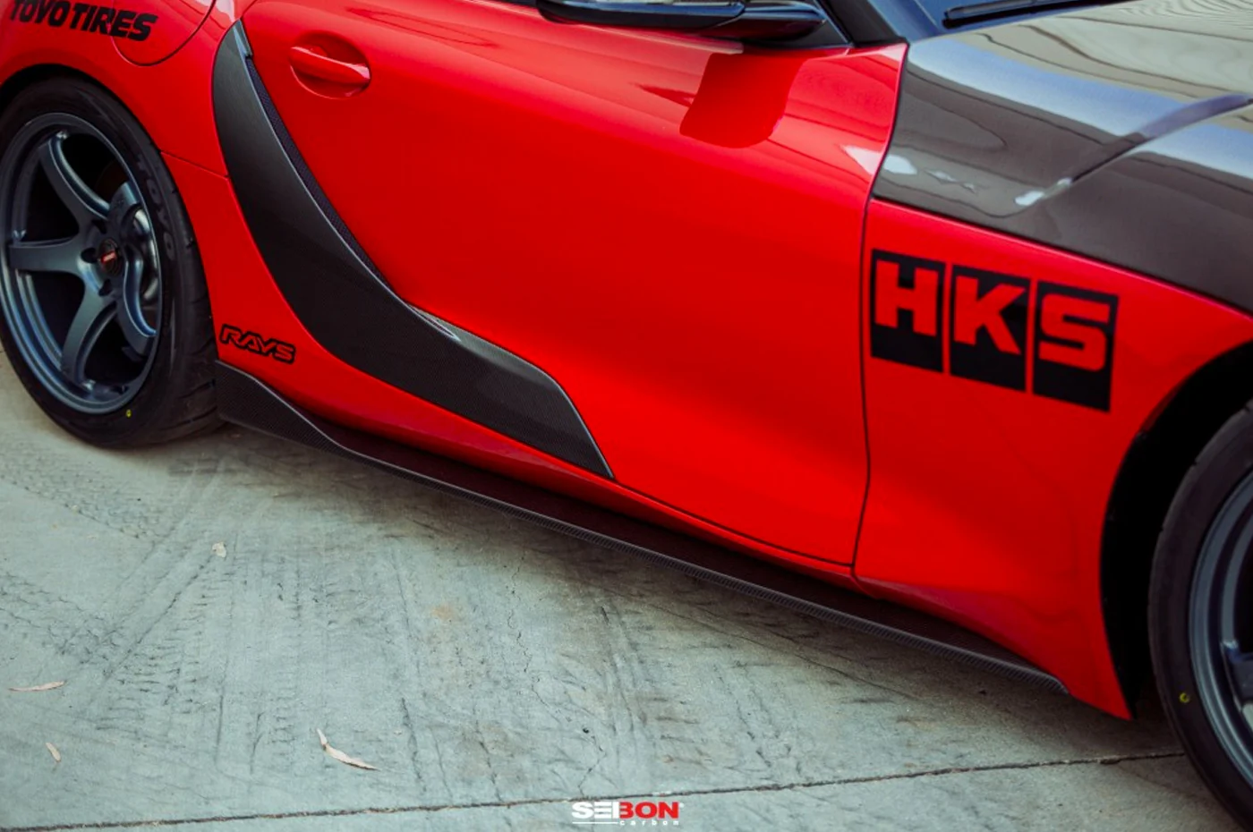 Seibon Carbon Fiber Door Garnish for Supra GR (DG20TYSUP-OE) - Image 7
