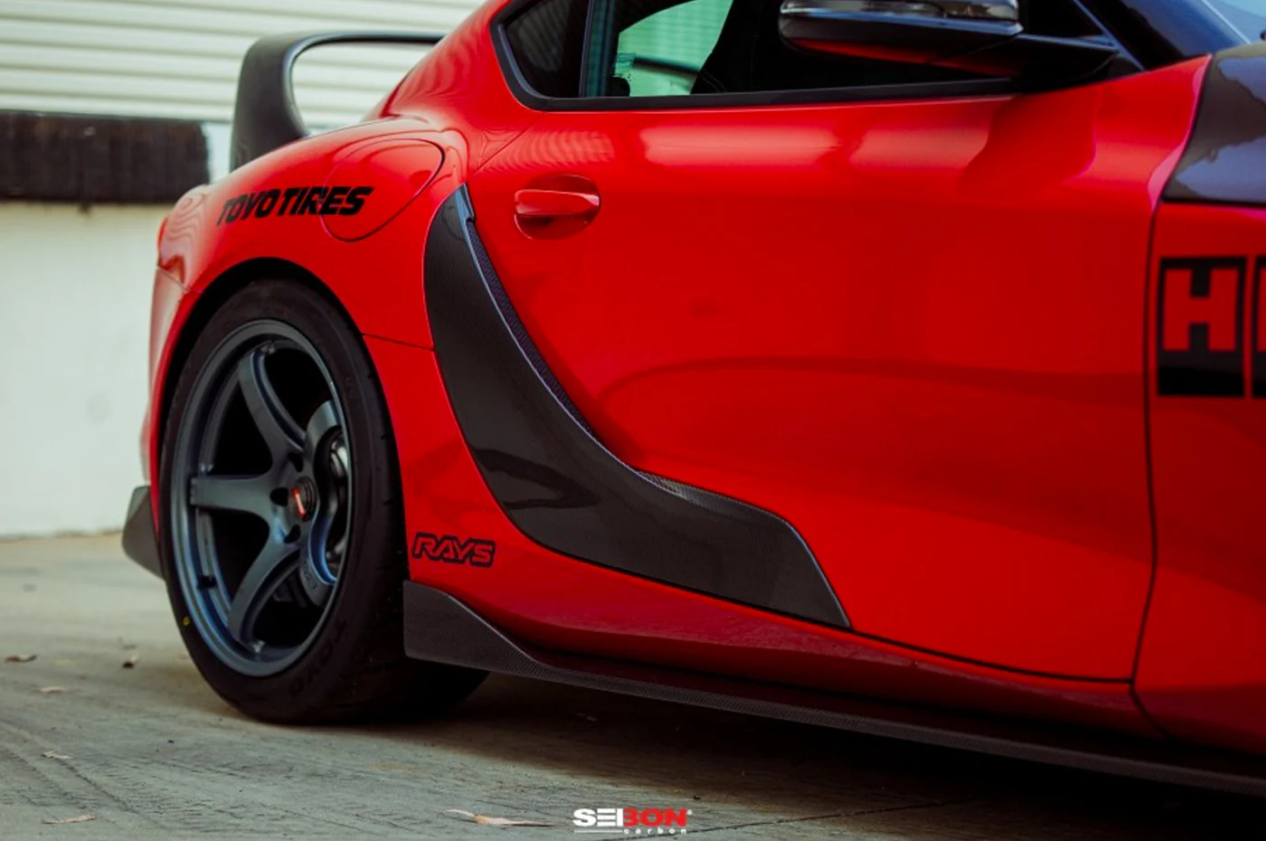 Seibon Carbon Fiber Door Garnish for Supra GR (DG20TYSUP-OE) - Image 9
