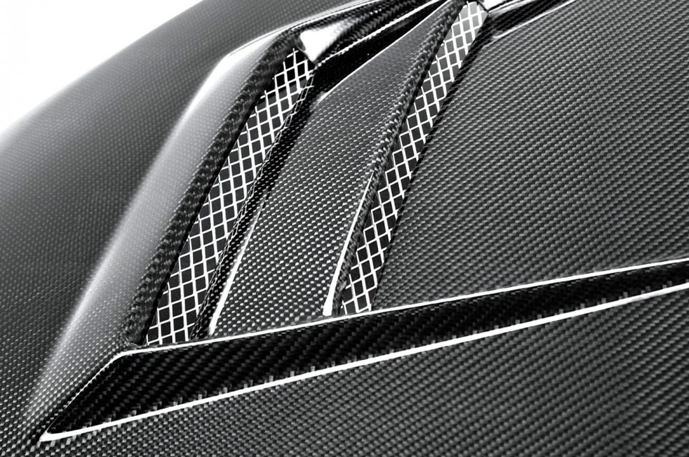 Seibon Carbon Fiber Hood DV Style Gloss for Evo X (HD0809MITEVOX-DV) - Image 6