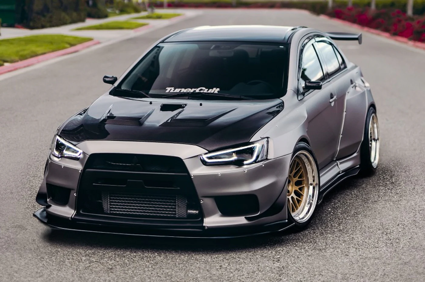 Seibon Carbon Fiber Hood DV Style Gloss for Evo X (HD0809MITEVOX-DV) - Image 8