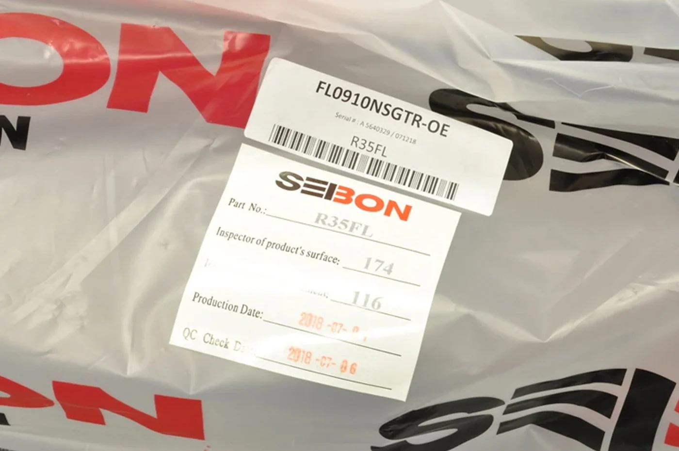 Seibon Carbon Fiber Front Lip OEM Style for R35 GTR 2009-2011 (FL0910NSGTR-OE) - Image 5