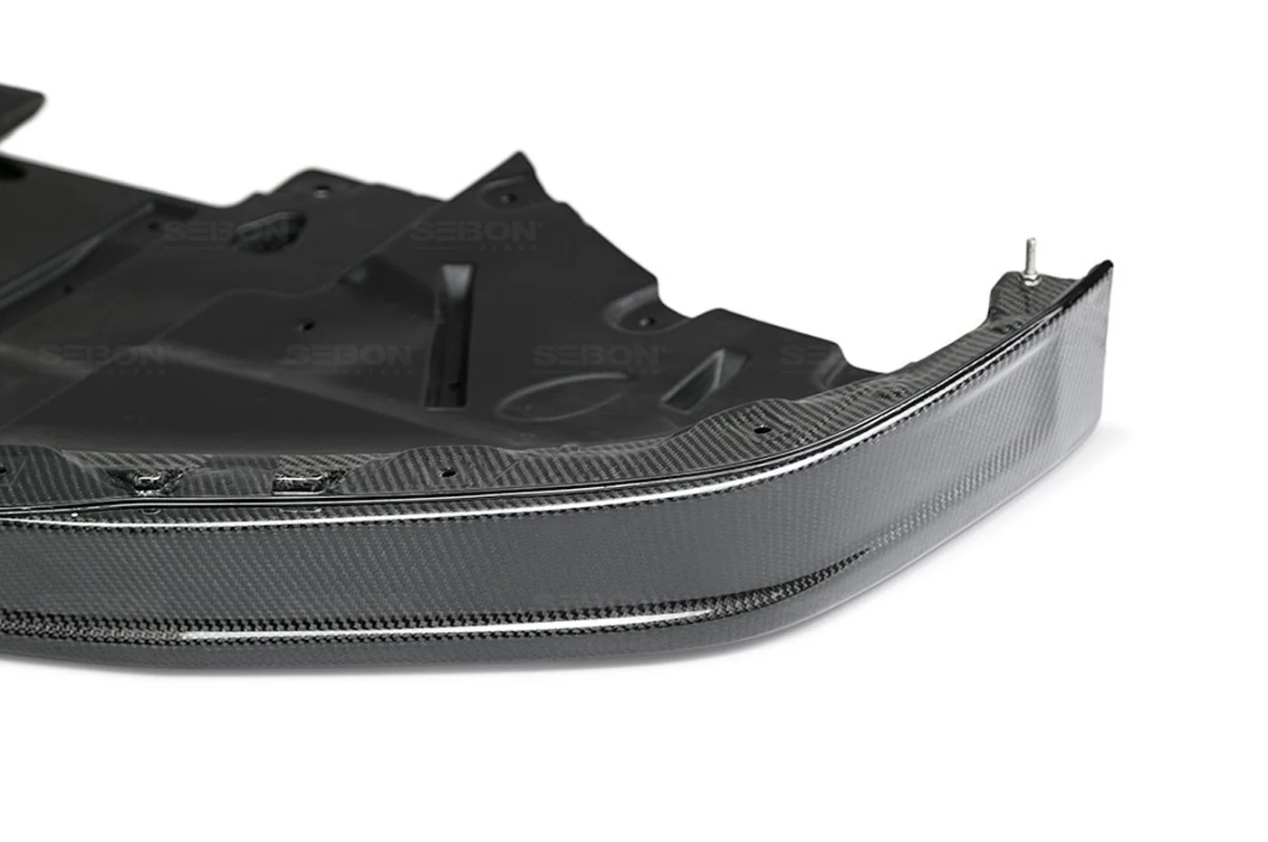 Seibon Carbon Fiber Front Lip OEM Style for R35 GTR 2012-2016 (FL1213NSGTR-OE) - Image 4