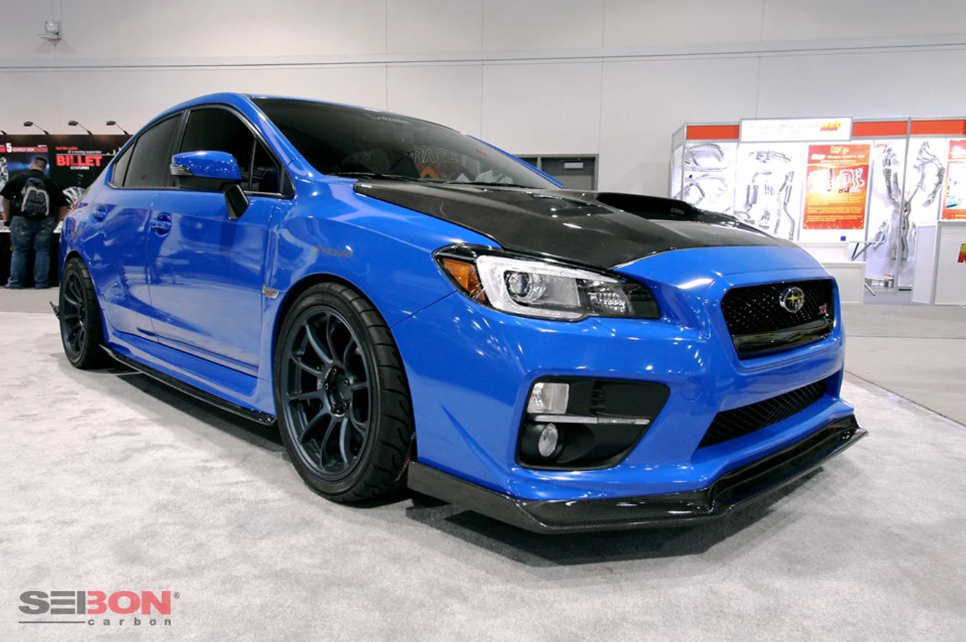 Seibon Carbon Fiber Front Lip MB3 Style for 2015-2017 WRX/STi (FL15SBIMP-MB3) - Image 5