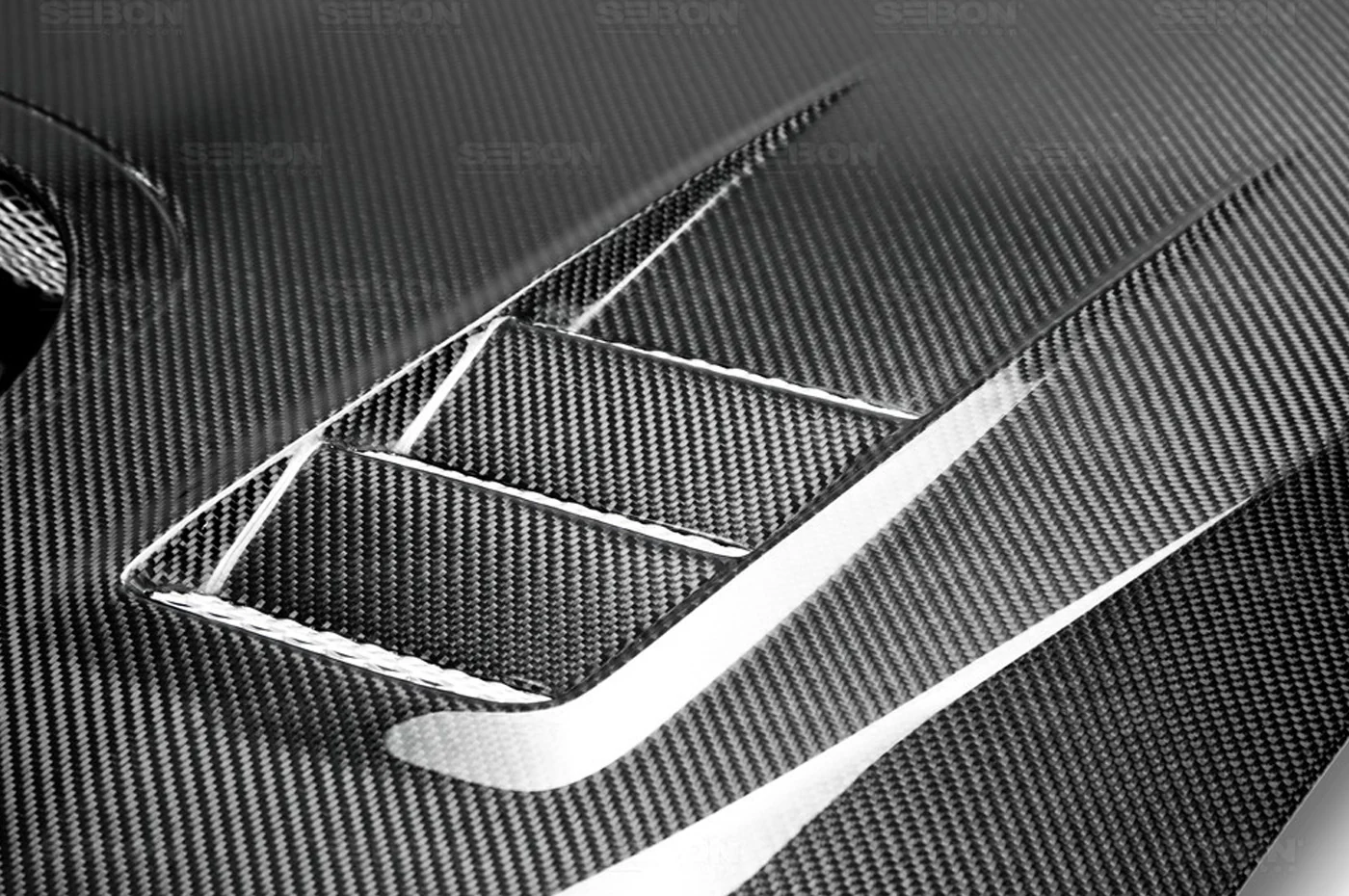 Seibon Carbon Fiber Hood CW Style Gloss for 2015-2020 WRX/STi (HD15SBIMP-CW) - Image 5