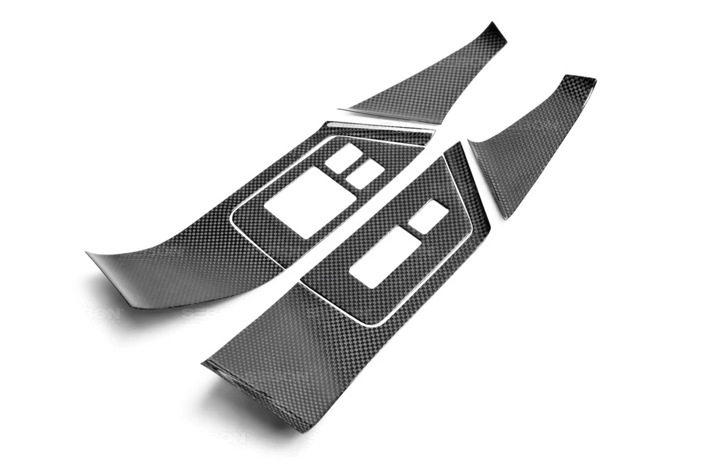 Seibon Carbon Fiber Interior Door Trim Set for R35 GTR 2009-2016 (CFI0910NSGTR-C) - Image 4