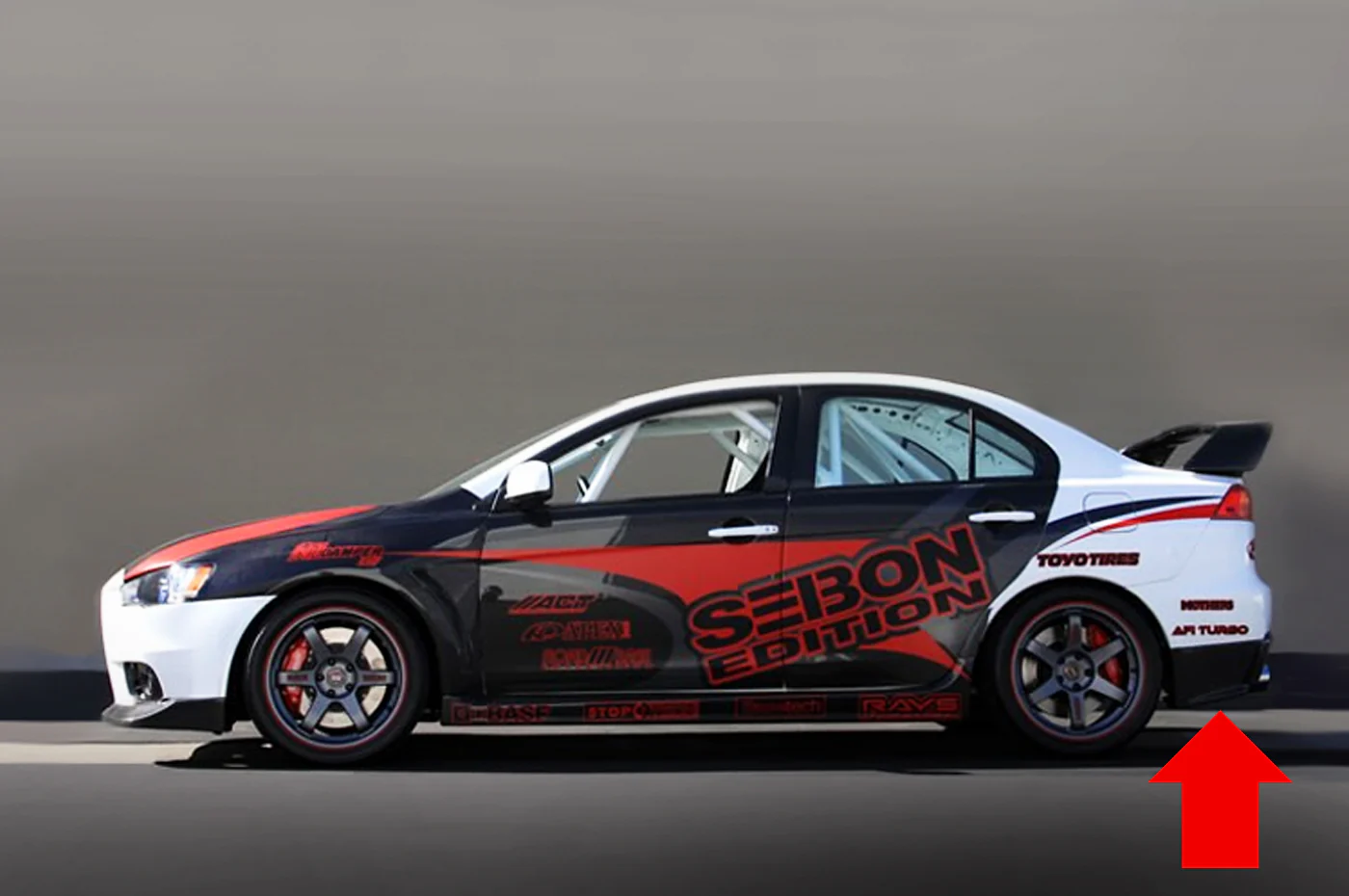 Seibon Carbon Fiber Rear Bumper Lip for Evo X (RL0809MITEVOX-OE) - Image 3