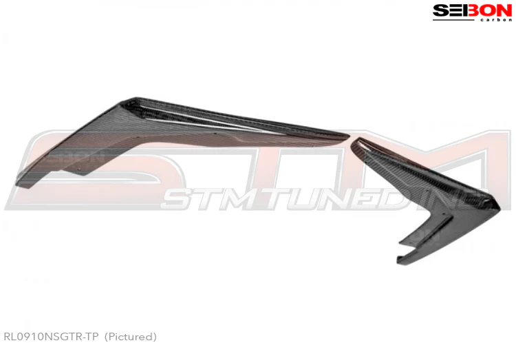 Seibon Carbon Fiber Rear Bumper Under Spoiler Lip (Gloss) - R35 GTR * Discontinued * - Image 3