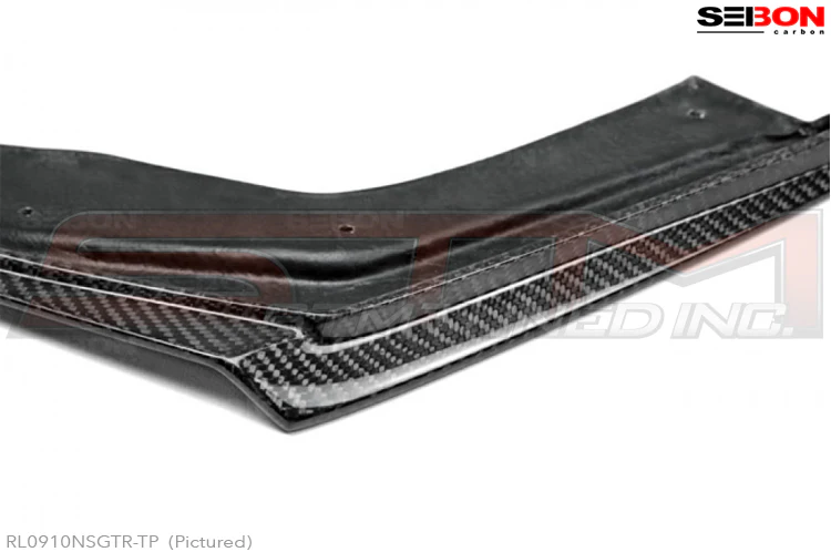 Seibon Carbon Fiber Rear Bumper Under Spoiler Lip (Gloss) - R35 GTR * Discontinued * - Image 4