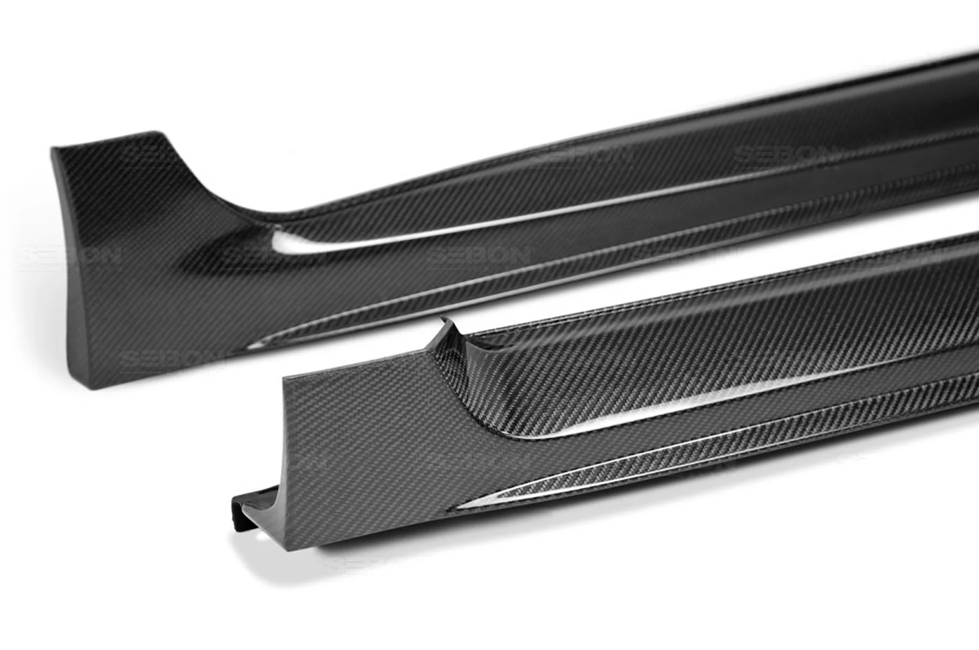 Seibon Carbon Fiber Side Skirts OEM Style for 2015-2021 WRX/STi (SS15SBIMP-OE) - Image 3