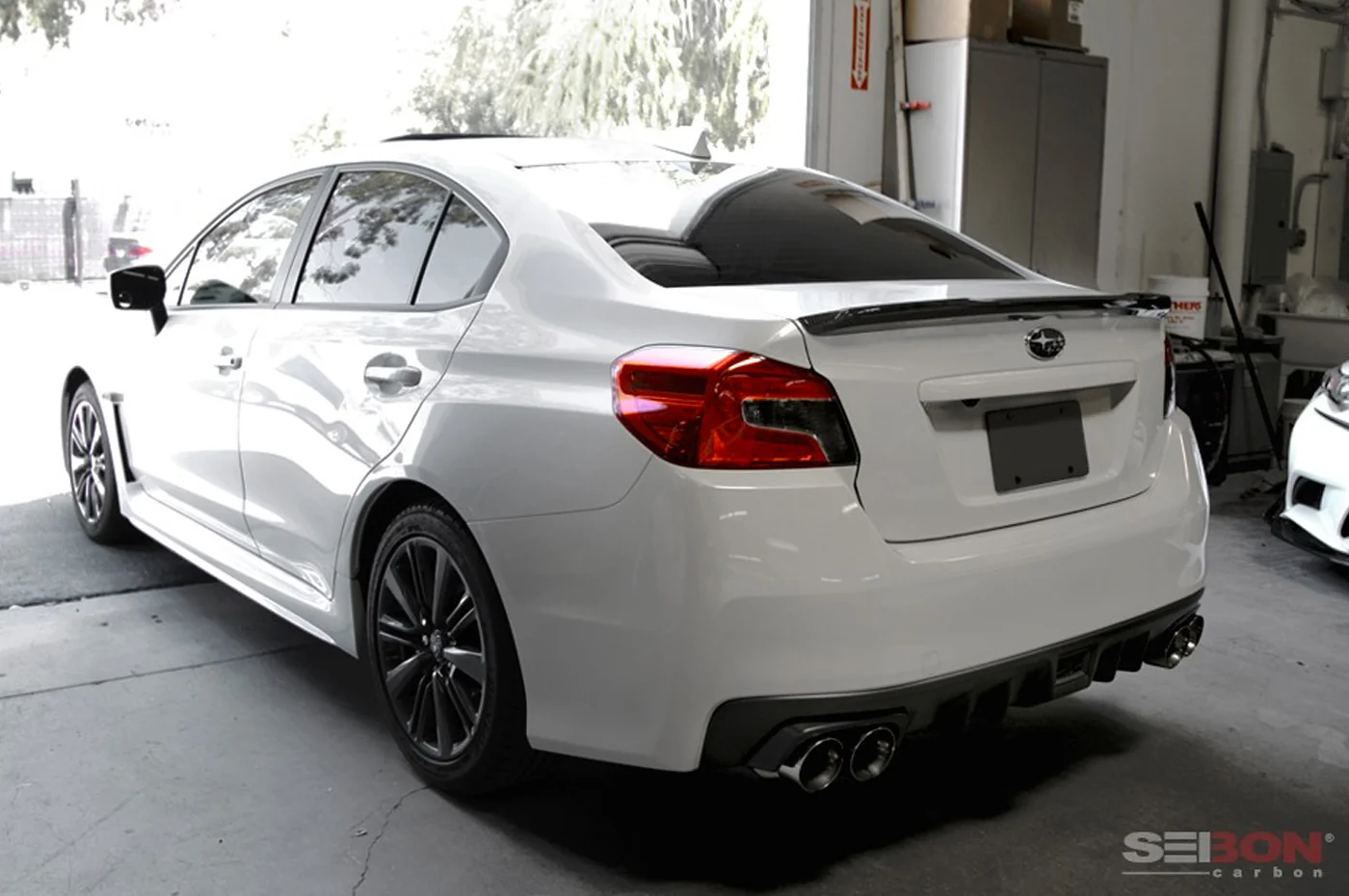 Seibon Carbon Fiber Spoiler Low WRX Style for 2015-2020 WRX/STi (RS15SBIMP-OE) - Image 6