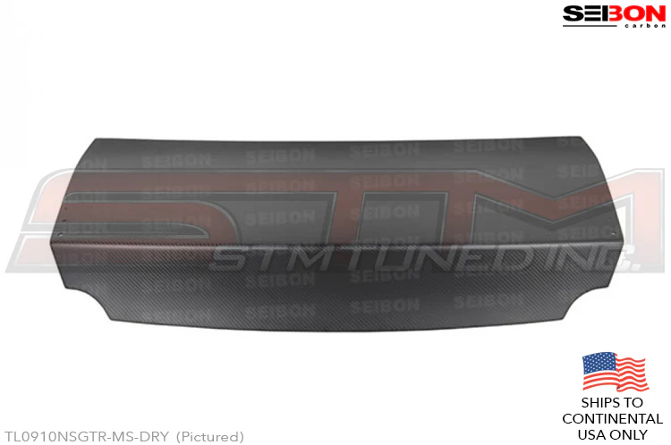 Seibon Carbon Fiber Trunk (Dry Carbon / with MS Spoiler Holes) - R35 GTR * Discontinued * - Image 2