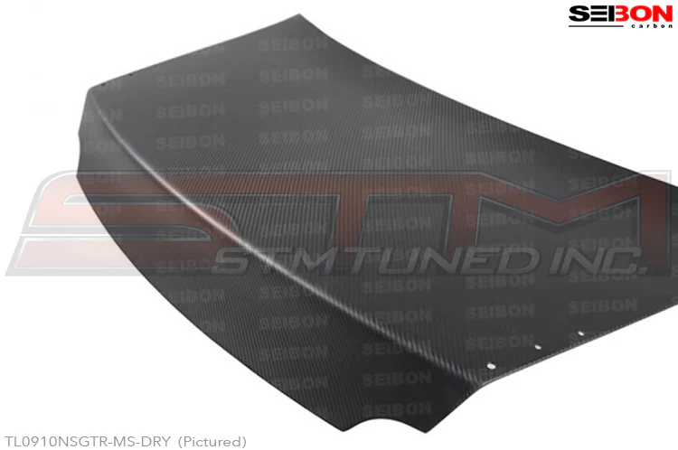 Seibon Carbon Fiber Trunk (Dry Carbon / with MS Spoiler Holes) - R35 GTR * Discontinued * - Image 5