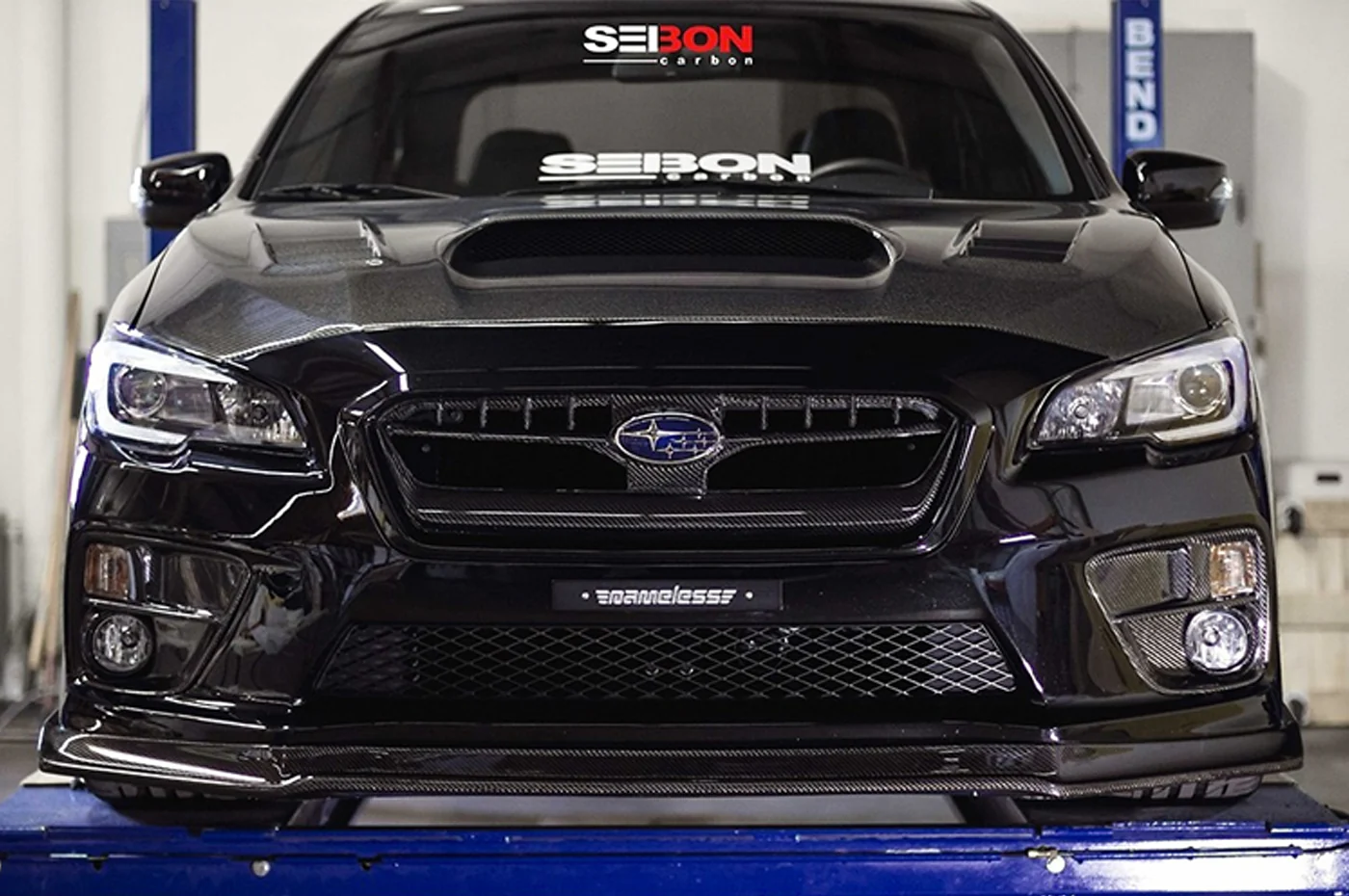 Seibon Carbon Fiber Foglight Bezel Covers for 15-17 WRX/STi (FLS15SBIMP) - Image 5
