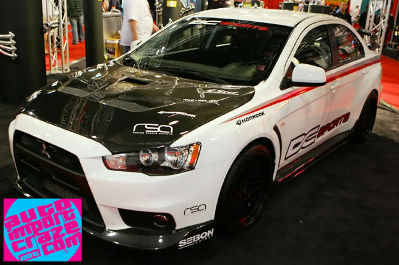 Seibon Carbon Fiber Hood OEM Style Gloss for Evo X (HD0809MITEVOX-OE) - Image 9
