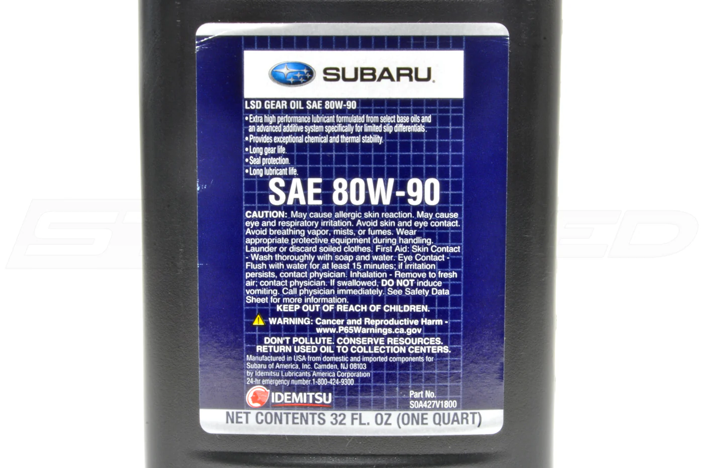 Subaru OEM SAE 80W-90 LSD Gear Oil (SOA427V1800) - Image 3
