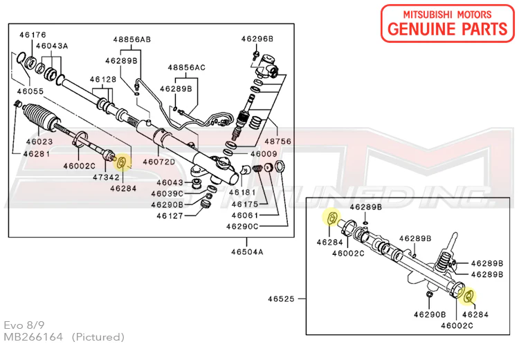 Mitsubishi Steering Gear and Linkage Boot Washer - Evo 7-9/1G/3S - Image 3