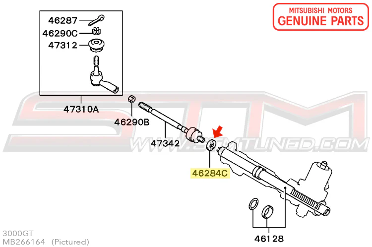 Mitsubishi Steering Gear and Linkage Boot Washer - Evo 7-9/1G/3S - Image 5