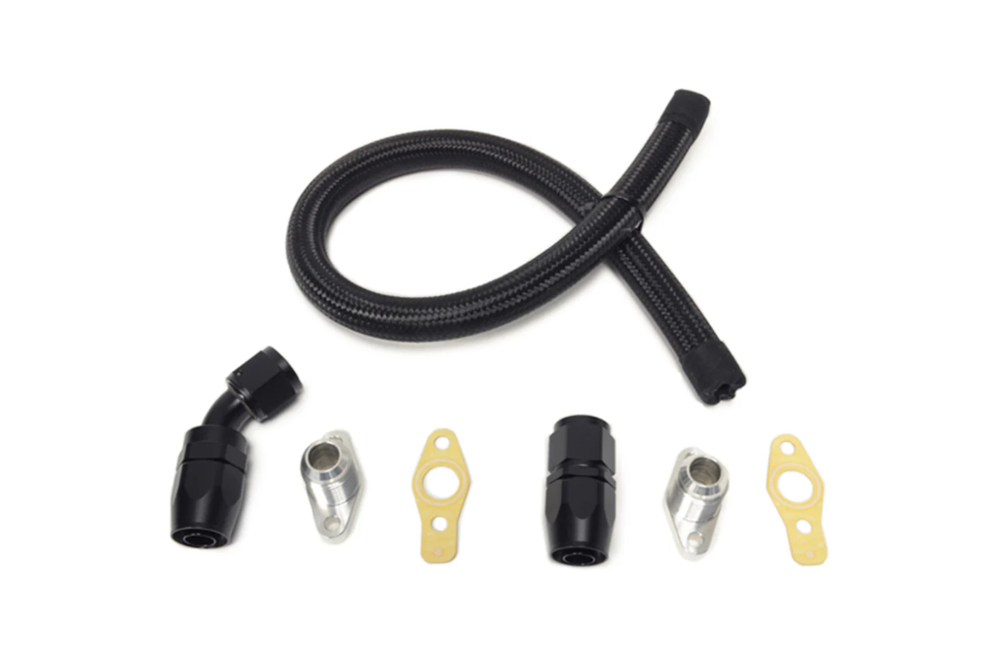 STM -10AN Turbo Oil Return Line Braided Nylon Mitsu-Series for DSM (TORLB-MIT) - Image 2