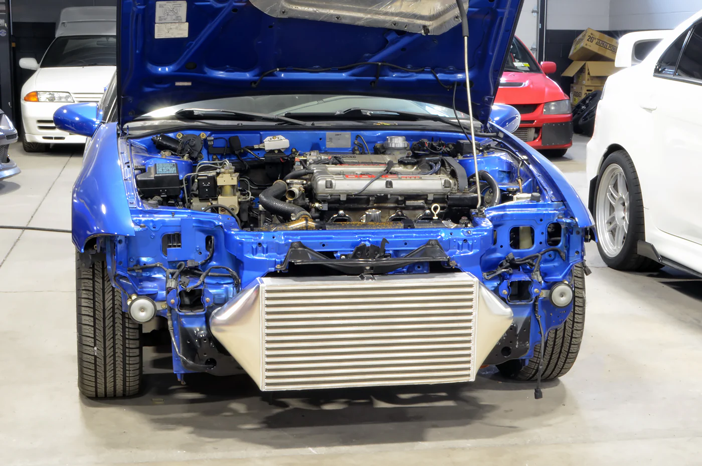 STM 1000HP Front Mount Intercooler with Billet End Tanks for 1G DSM - Image 9