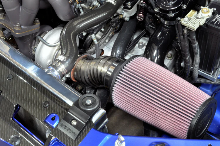 STM 3.5" Titanium SD Intake Burned Blue (No MAF) for Evo 8/9 - Image 11