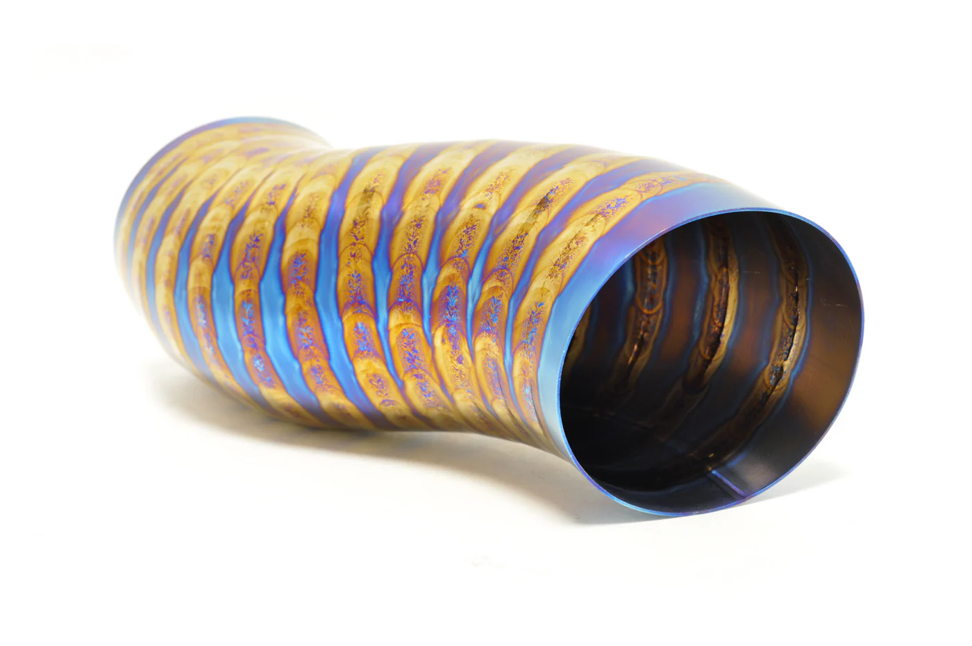 STM 3.5" Titanium SD Intake Burned Blue (No MAF) for Evo 8/9 - Image 5