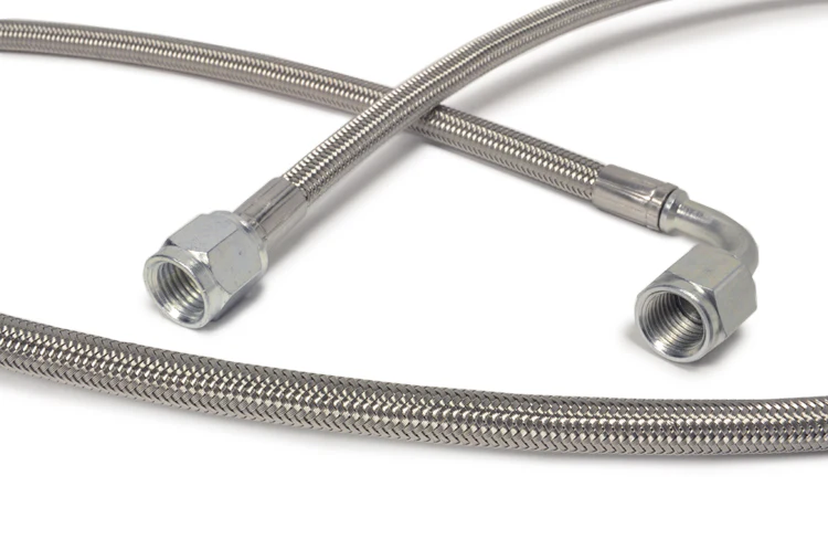 STM -4AN Stainless Braided Turbo Oil Feed Line - Image 6