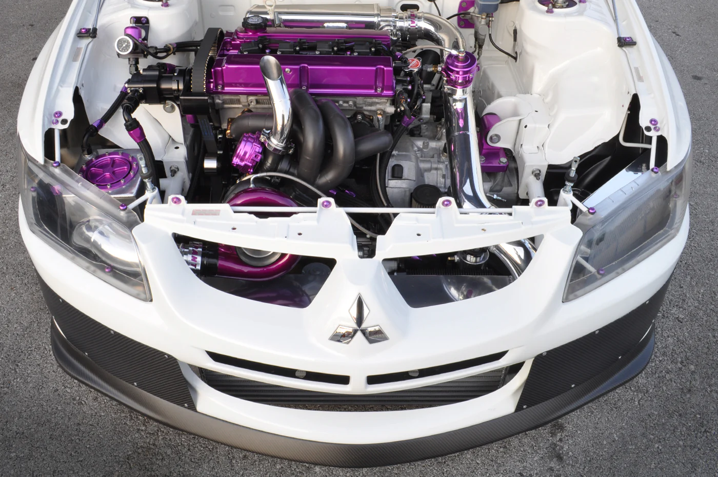 STM Carbon Fiber Front Bumper Shutters - Evo 9 - Image 6