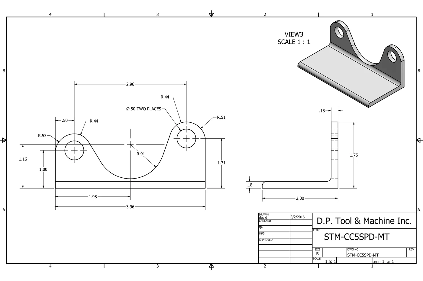 STM Fabrication Evo 5-Speed Square Catch Can Mount (STM-CC5SPD-MT) - Image 6