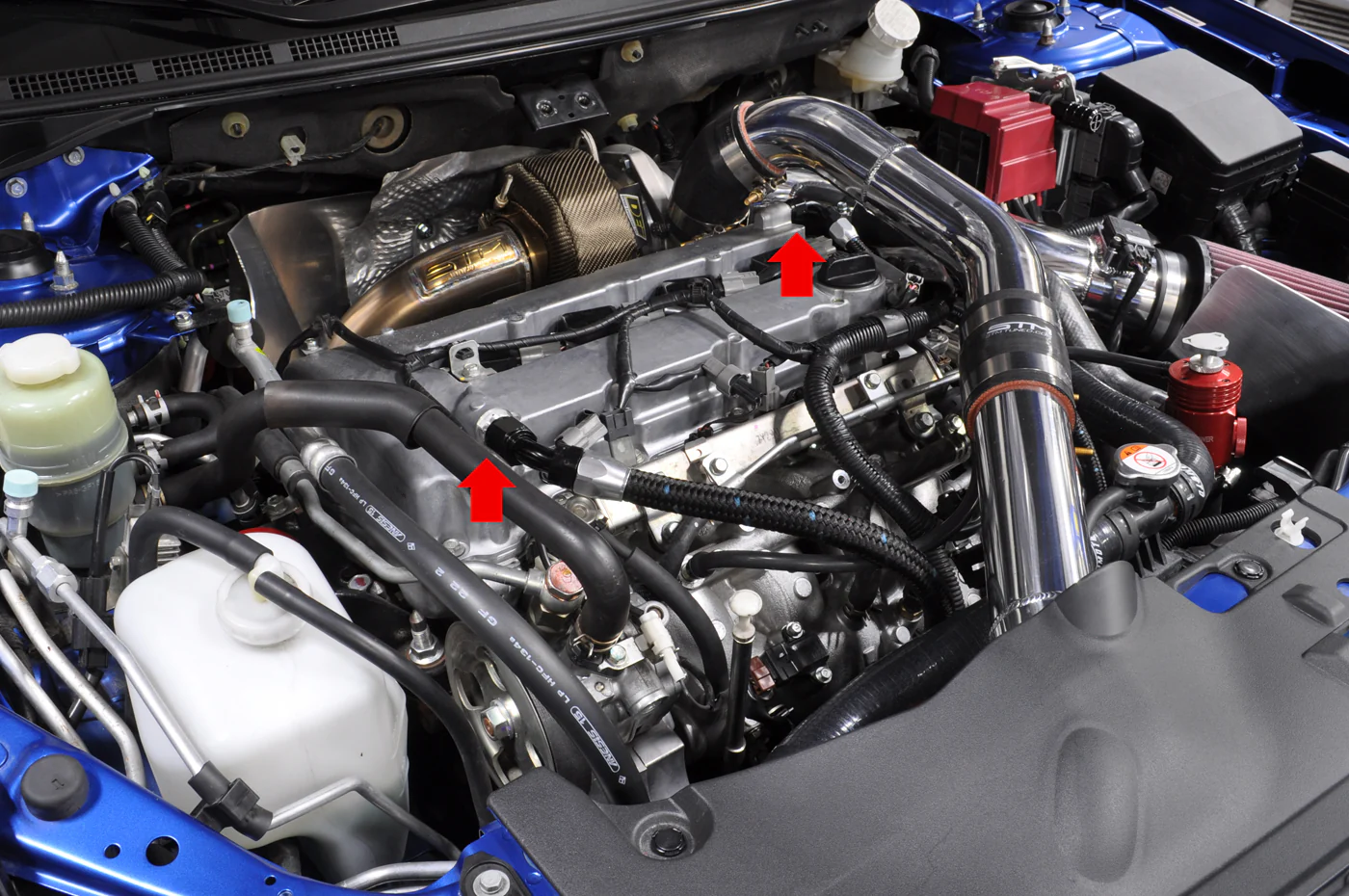 STM Engine Oil Catch Can for Evo X Metal Valve Cover - Image 10