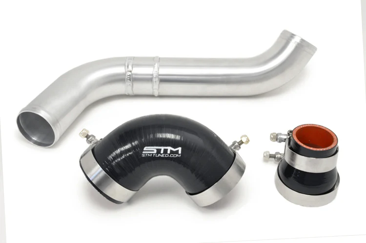 STM Evo 5/6 Lower Intercooler Pipe for Stock Frame Turbo (2.5in Aluminum) - Image 3