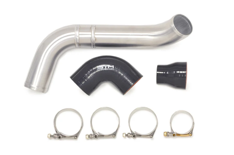 STM Evo 5/6 Lower Intercooler Pipe for Stock Frame Turbo (2.5in Aluminum) - Image 4