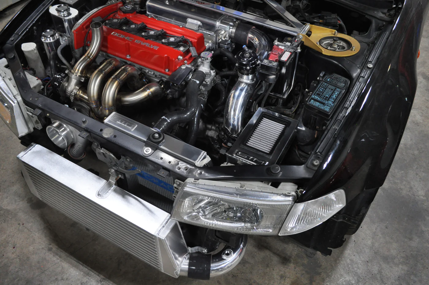 STM Evo 5/6 Titanium 2.5in Upper Intercooler Pipe Kit - Image 3