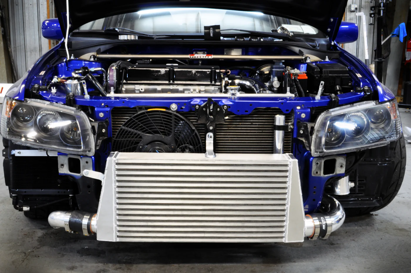 STM Evo 7/8/9 Lower Intercooler Pipe for Stock Frame Turbo (Titanium) - Image 5