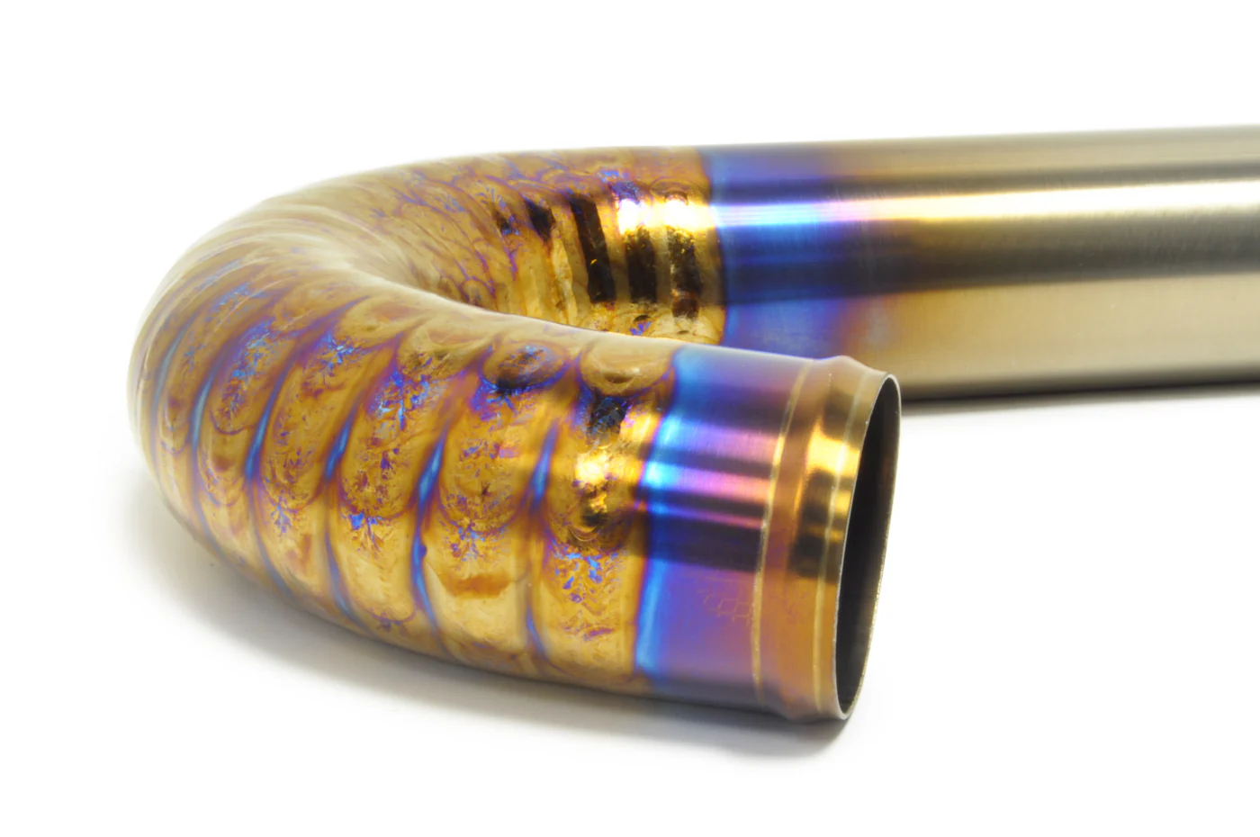 STM Evo 7/8/9 Lower Intercooler Pipe for Stock Frame Turbo (Titanium) - Image 6